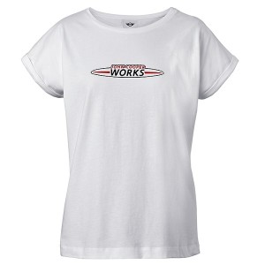 MINI JCW T-shirt Logo Bianco Donna