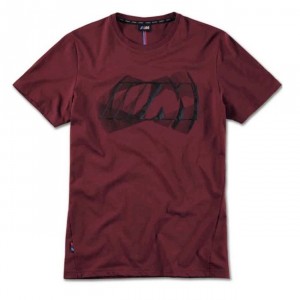 BMW M T-shirt Bordeaux Logo Uomo - 2019