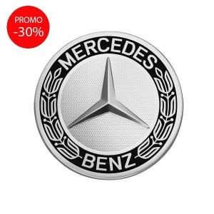 Mercedes-Benz Classic Copriruota Centrale Nero/Argento