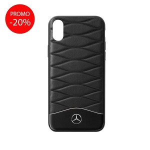 Mercedes-Benz Cover Pelle Trapuntata iPhone X/XS - Nera